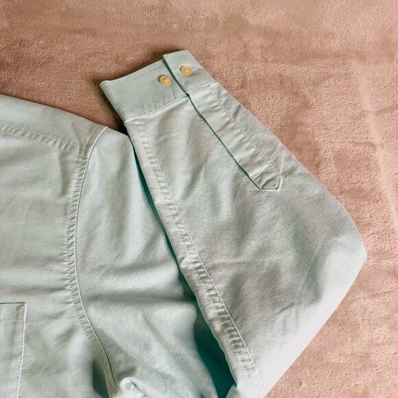 LL Bean Shirt Mens Large Seafoam Green Long Sleeve Collared Button‎ Up Pocket - Picture 6 of 9